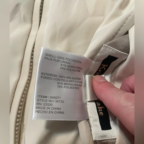 Kristen Blake faux fur vest, reversible, tan, size Small - Picture 4 of 5